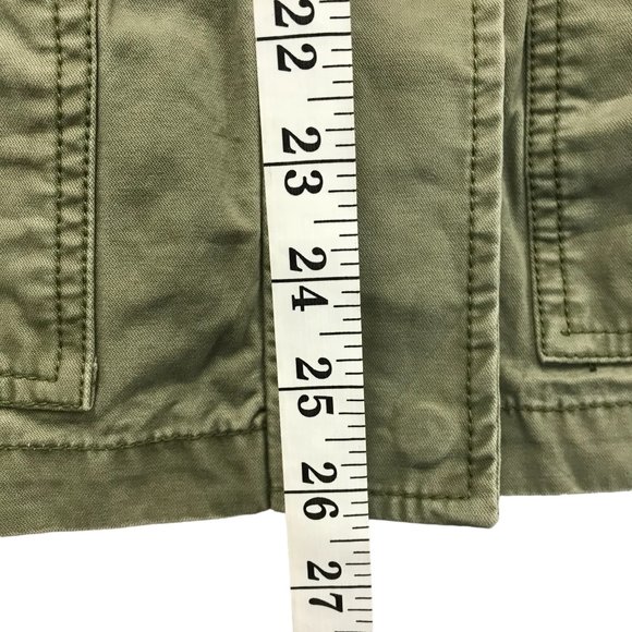 MADEWELL Jacket Anorak Pockets Cotton Safari Shacket Women S Green NEW - Picture 7 of 9